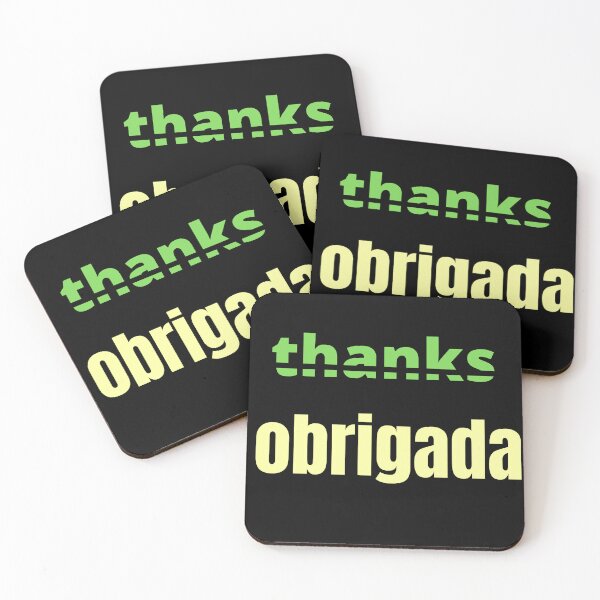 Item preview, THANKS OR OBRIGADA designed and sold by monoso0607.