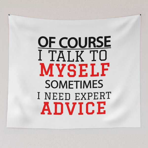 Item preview, of course I talk to myself designed and sold by StylishhCat.