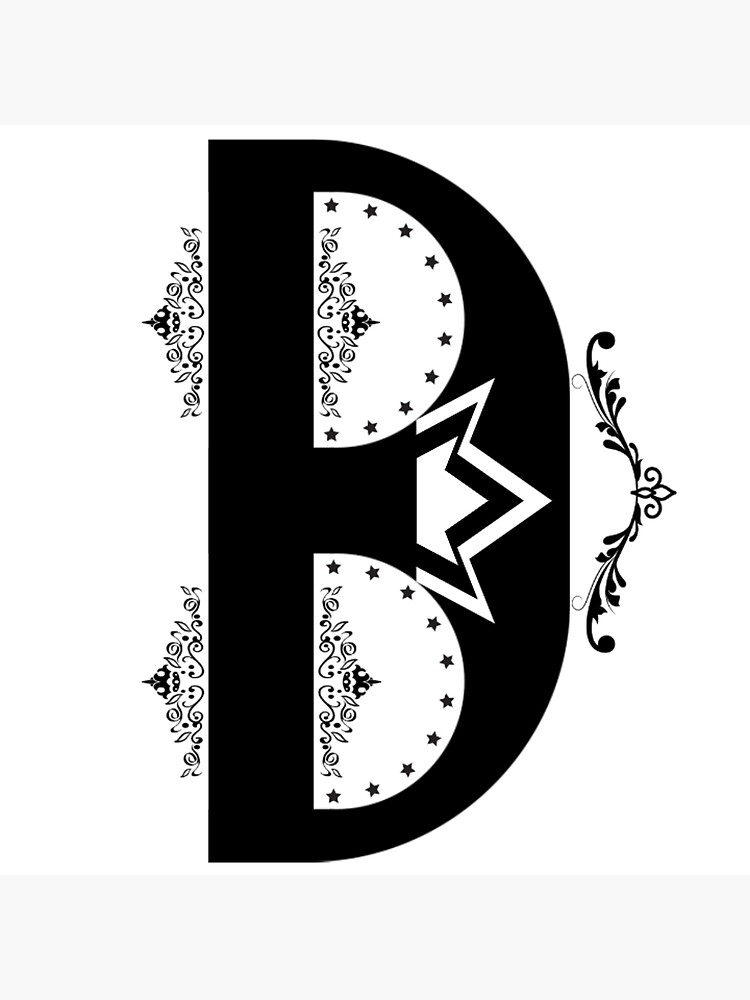 "Letter "B" | Luxury Black Letter Art" Poster For Sale By DressingRooms ...