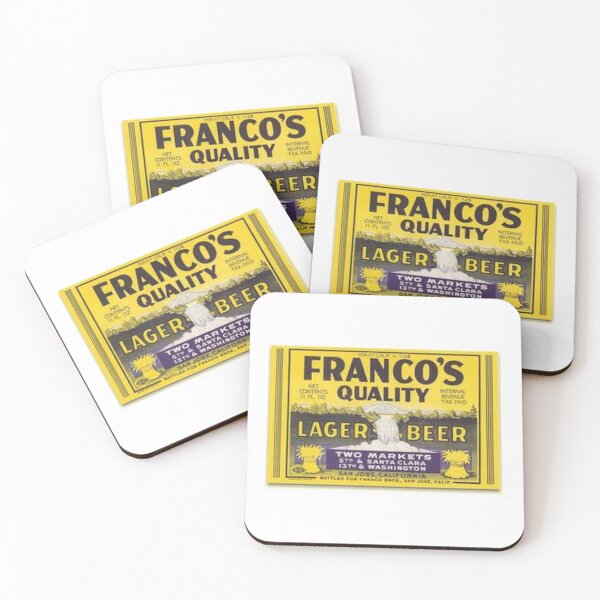 Item preview, Franco's Quality Lager Beer designed and sold by uniquenostalgia.