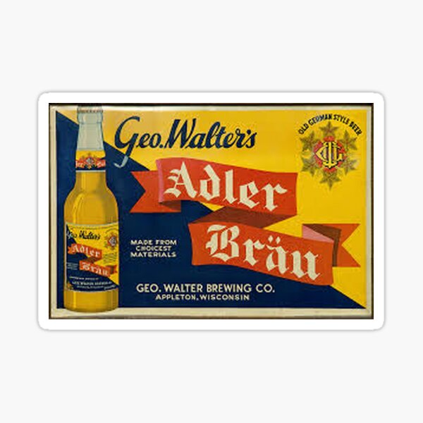 Item preview, George Walter's Adler Brau designed and sold by uniquenostalgia.
