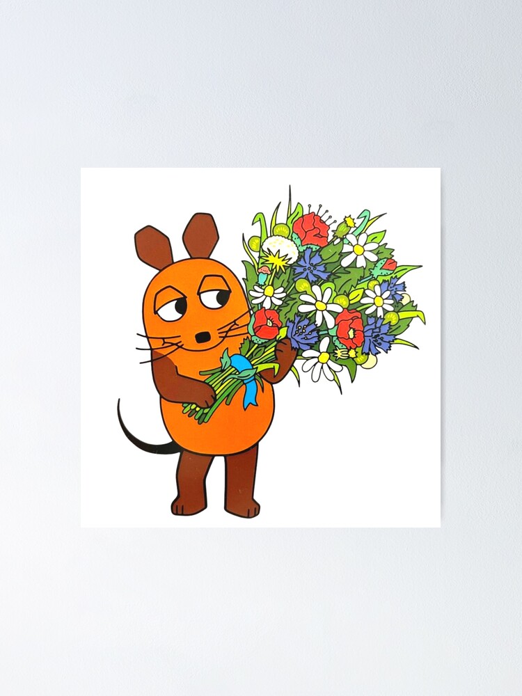 "Die Sendung mit der Maus Die Sendung mit der Maus Flowers" Poster von MondrianuM Redbubble