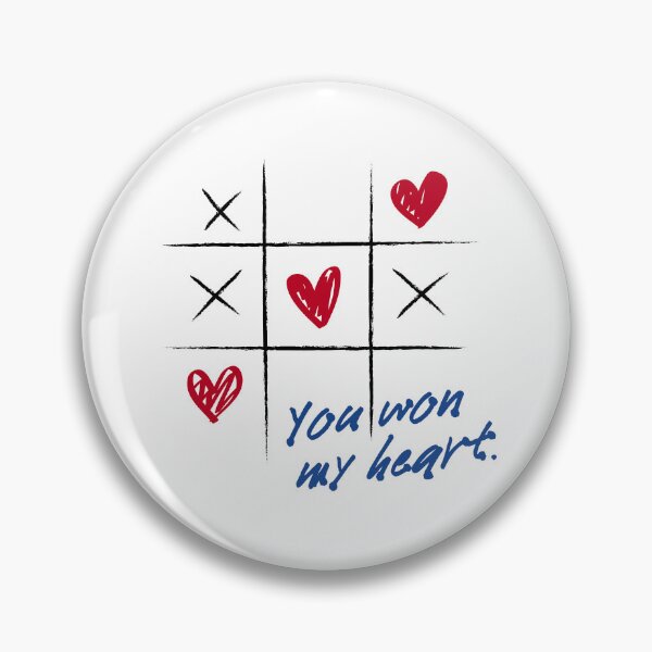 Item preview, Tic Tac Toe Valentine's Day - Show your love with a fun game - You won my heart designed and sold by H Jonas.