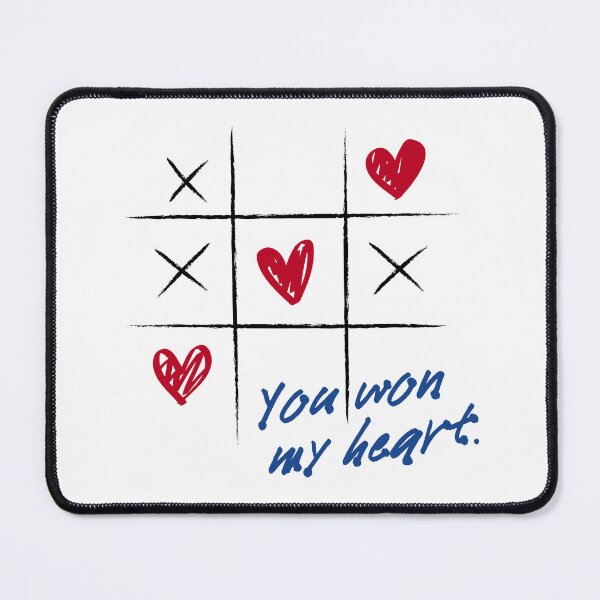 Item preview, Tic Tac Toe Valentine's Day - Show your love with a fun game - You won my heart designed and sold by H Jonas.