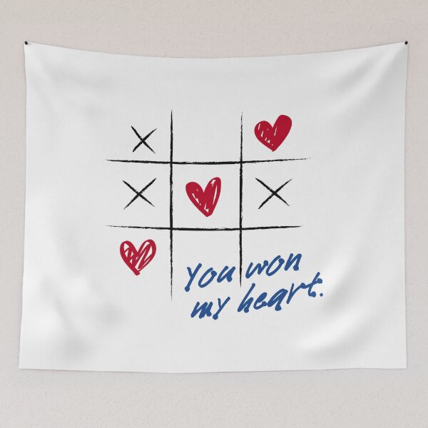 Item preview, Tic Tac Toe Valentine's Day - Show your love with a fun game - You won my heart designed and sold by H Jonas.