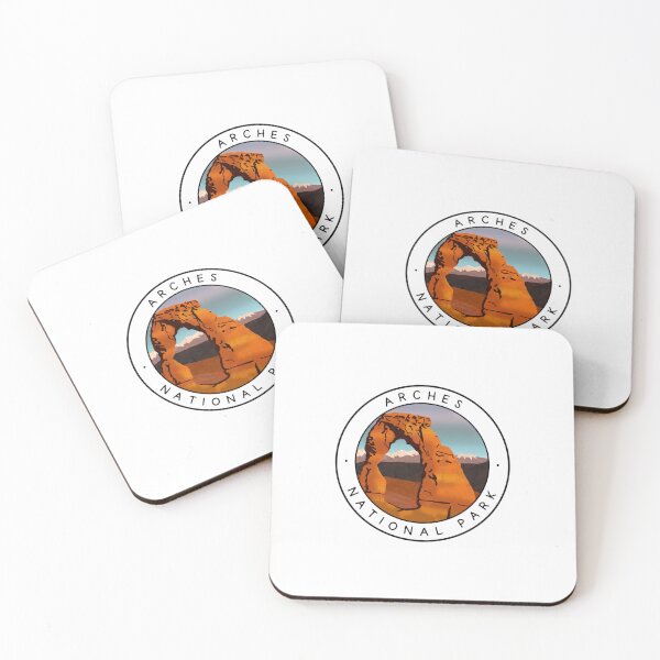 Item preview, Arches National Park Art Round designed and sold by FreestyleTravel.