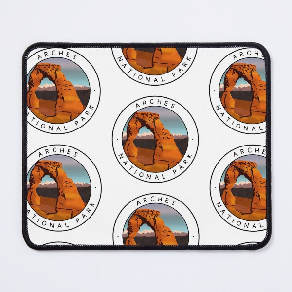 Item preview, Arches National Park Art Round designed and sold by FreestyleTravel.
