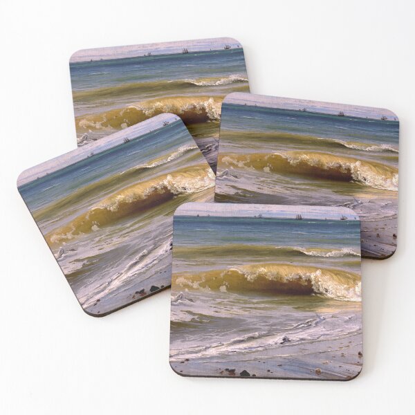 Item preview, Breaking Waves with Distant Ships - Johann Wilhelm Schirmer, 1836 designed and sold by Geraldo Garcia.