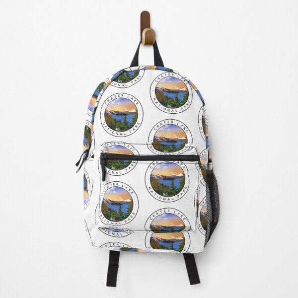 Item preview, Crater Lake National Park Art Round designed and sold by FreestyleTravel.