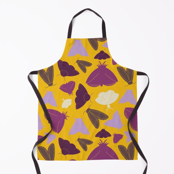 Item preview, Yellow and Purple Moth Pattern designed and sold by Krystal Thomas.