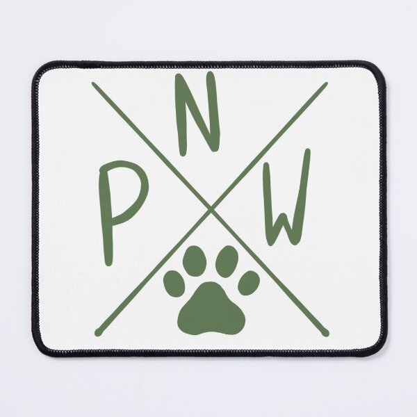 Item preview, Green PNW Dog Paw Print designed and sold by AlkiCreationsCo.