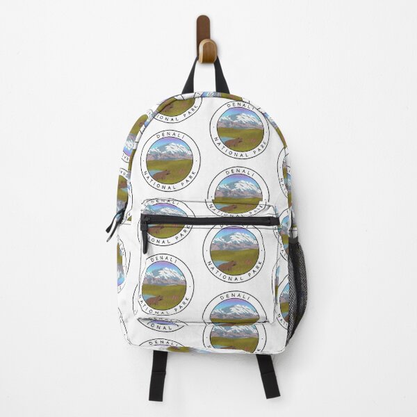 Item preview, Denali National Park Art Round designed and sold by FreestyleTravel.