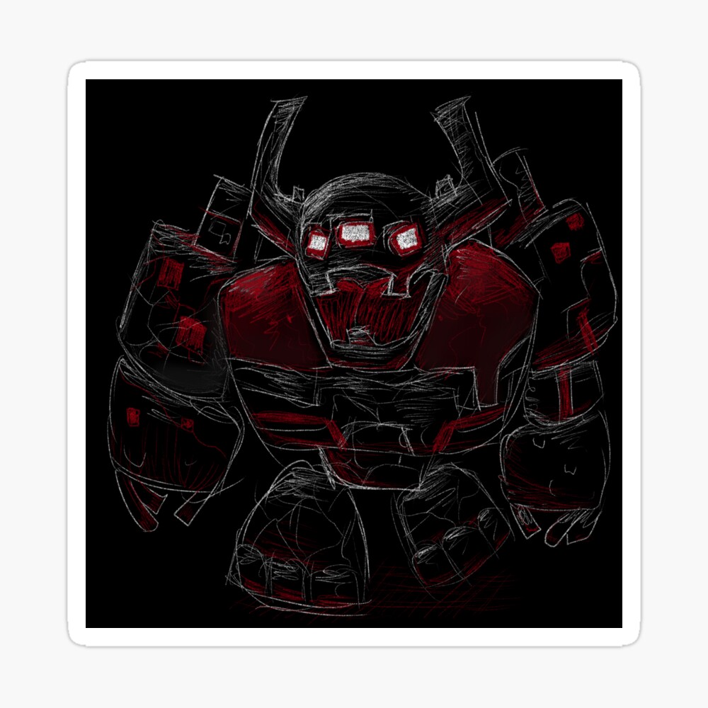 Redstone Monstrosity Illustration Minecraft Poster By Vibrantvortex Redbubble