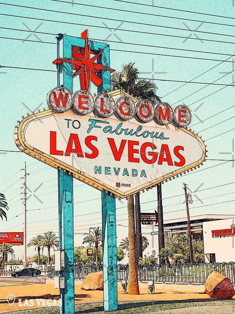 Las Vegas City Greeting Card for Sale by Alexandra Rty