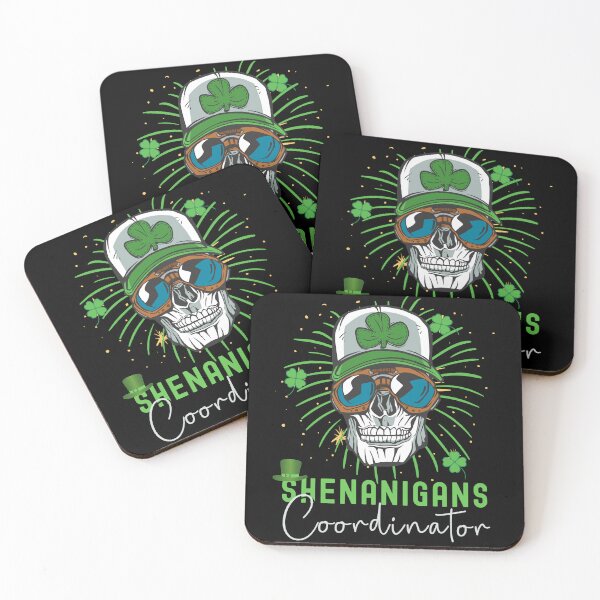 Item preview, Shenanigans Coordinator St Patricks Day Shamrock Skull designed and sold by retrodesigner14.