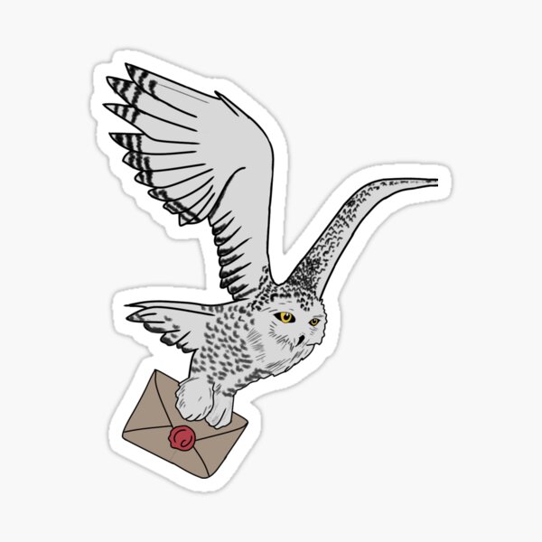 Harry p owl and letter Sticker