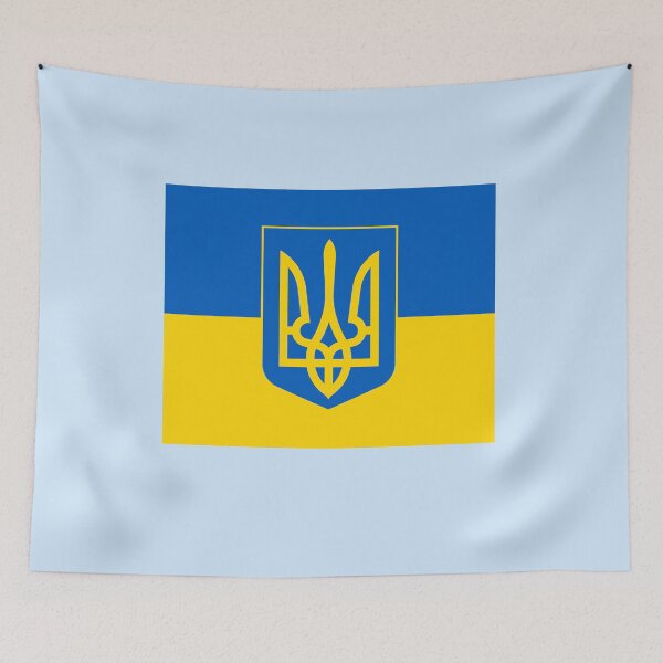 Item preview,  UKRAINIAN FLAG and COAT OF ARMS designed and sold by LoveAndDefiance.