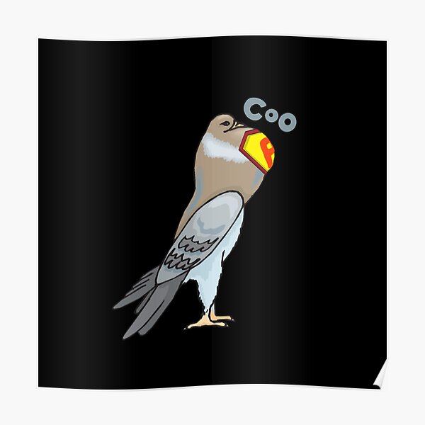 Super Coo Pigeon Poster