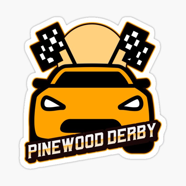 "PInewood Derby" Sticker for Sale by MildlyAmused Redbubble