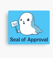 Seal of Approval Canvas Print