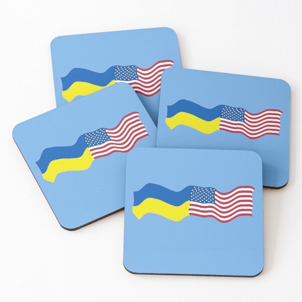 Item preview, USA and UKRAINIAN FLAGS designed and sold by LoveAndDefiance.