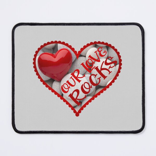 Item preview, “OUR LOVE ROCKS” (on Light Grey) designed and sold by PawsitiveMum.
