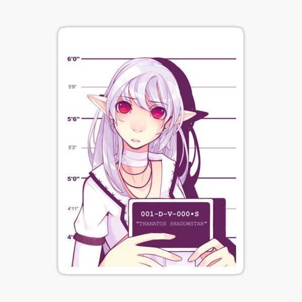 Mugshot - Thanatos Sticker
