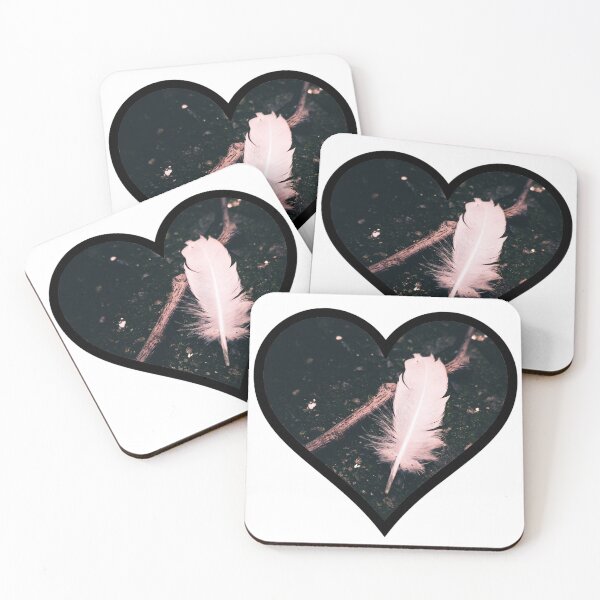 Item preview, White Feather Heart designed and sold by BuzzySpaceBee.