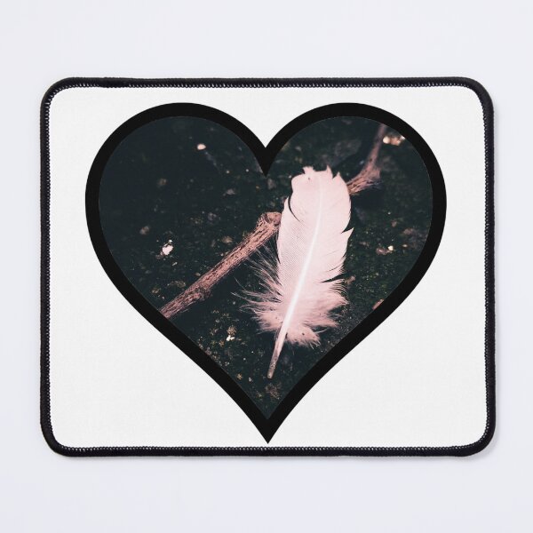 Item preview, White Feather Heart designed and sold by BuzzySpaceBee.