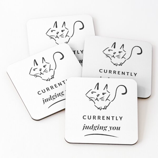 Item preview, Currently Judging you Judgy Cat designed and sold by Judgy Cat Designs.
