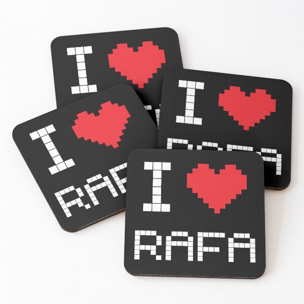 Item preview, I Love Rafa: Tennis Retro Pixel Dark designed and sold by OutofFocusShop.