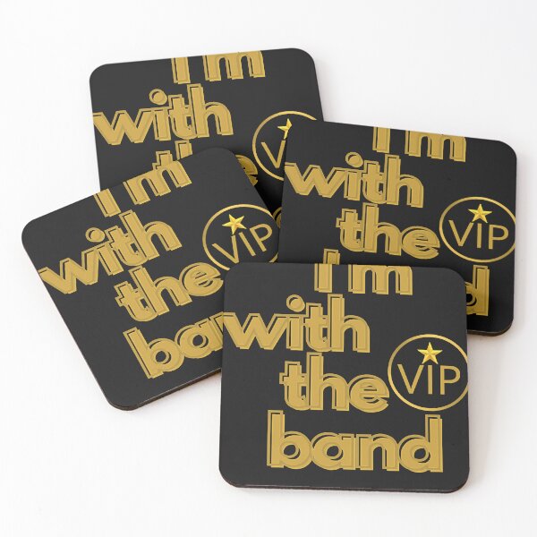 Item preview, I'm With The Band VIP Gold designed and sold by JohanneKryger.