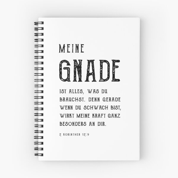Item preview, 2 Korinther 12: 9, Bibelverse Deutsch, verso bíblico alemán designed and sold by Tiny Seed Bazaar.