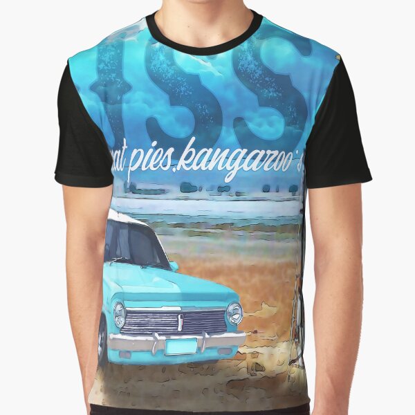 Item preview, Aussie football, meat pies, kangaroos and holden EH designed and sold by Steve (Bushdog) McGrath.