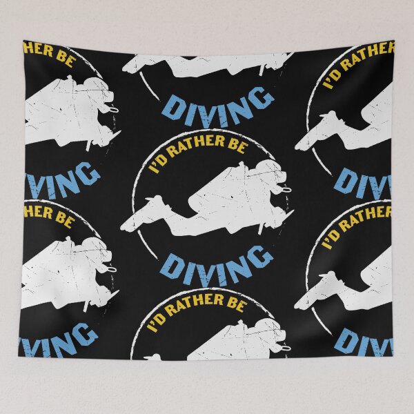 Item preview, I'd rather be diving | Live to Dive designed and sold by ArtbyJamasin.