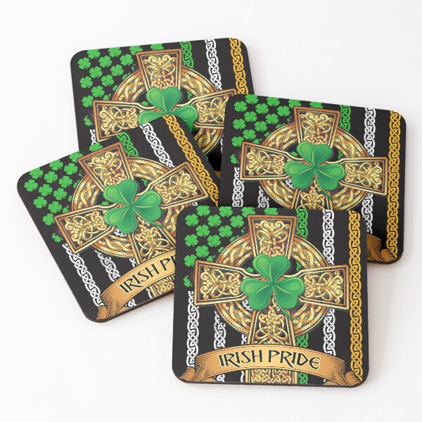 Item preview, Irish Pride Celtic Cross American Flag St Patricks Day designed and sold by JaredWiseman.