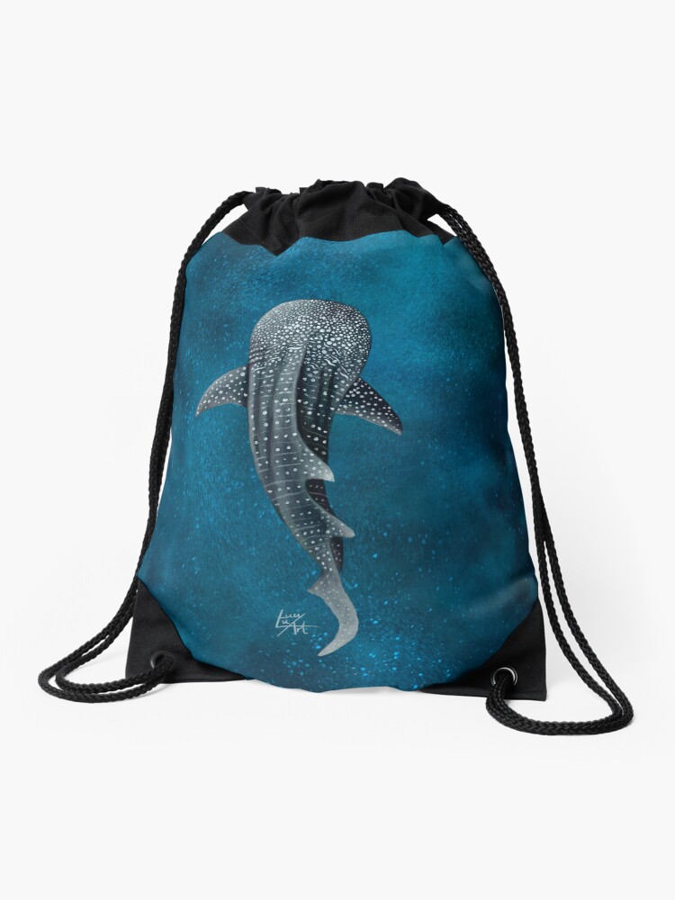 Thumbnail 1 of 3, Drawstring Bag, Whale Shark designed and sold by lucyluart.