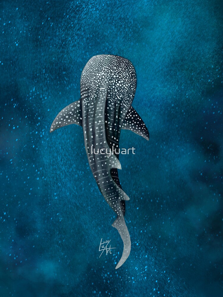 Thumbnail 3 of 3, Drawstring Bag, Whale Shark designed and sold by lucyluart.