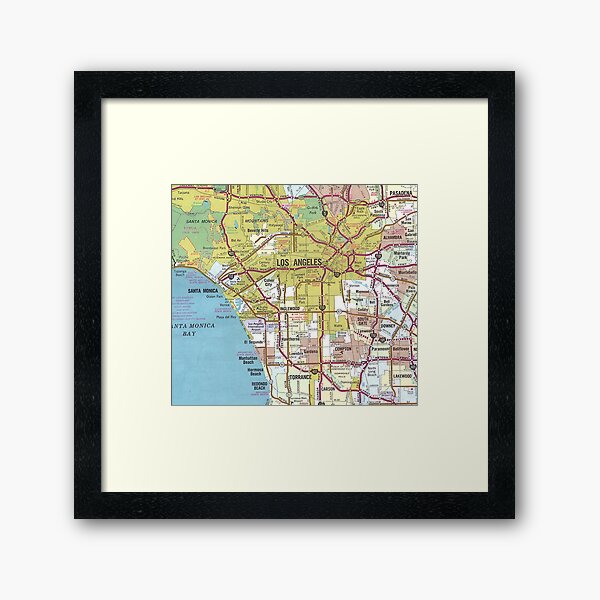 Item preview, Los Angeles Map designed and sold by StudioEmilia.