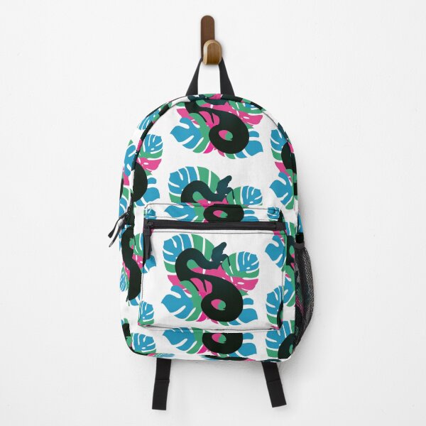 Item preview, Snake in Poly-Pride Colour Monstera Leaves designed and sold by Nerdynoods.