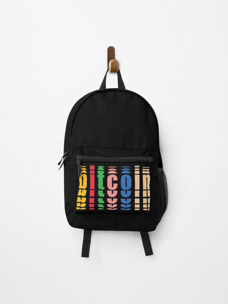 Thumbnail 1 of 3, Backpack, Bitcoin Fonts Colors designed and sold by StepupDesign.