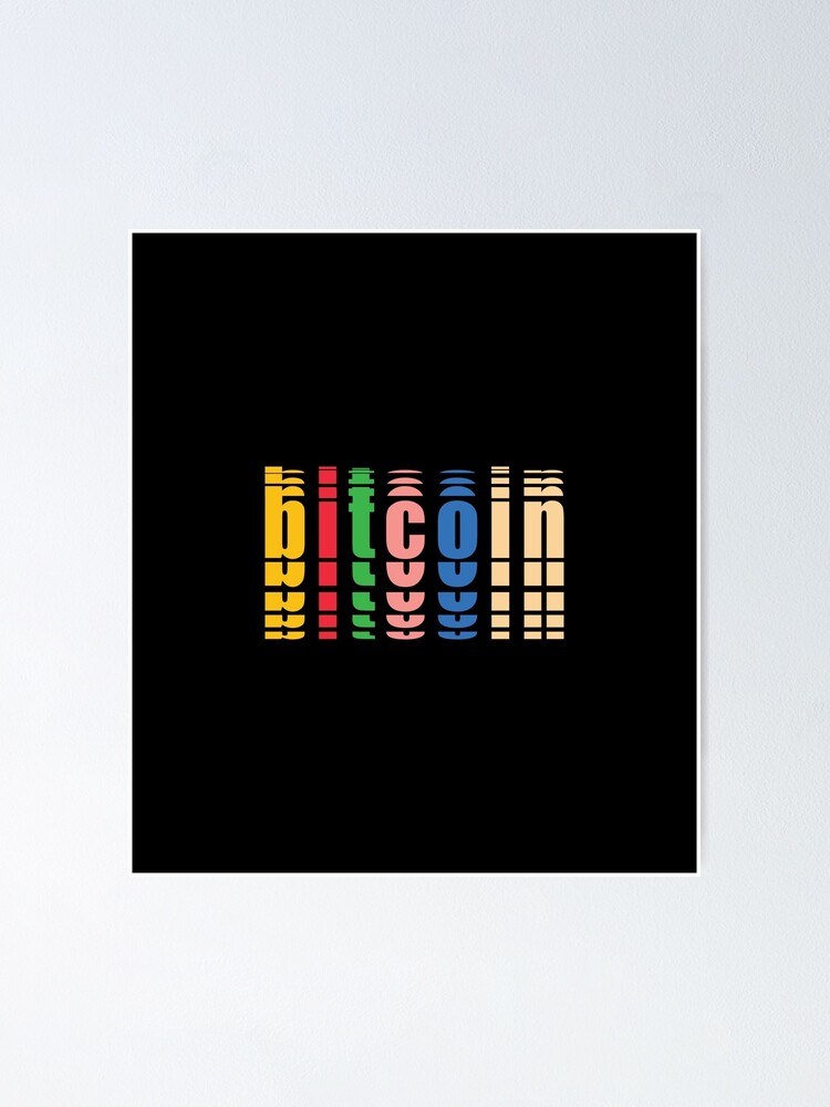 Thumbnail 1 of 3, Poster, Bitcoin Fonts Colors designed and sold by StepupDesign.