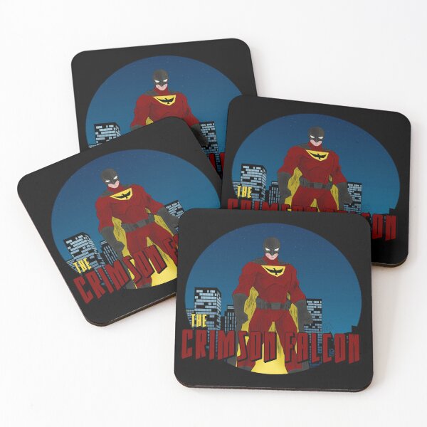 Item preview, The Crimson Falcon Superhero designed and sold by ChrisSymesArt.