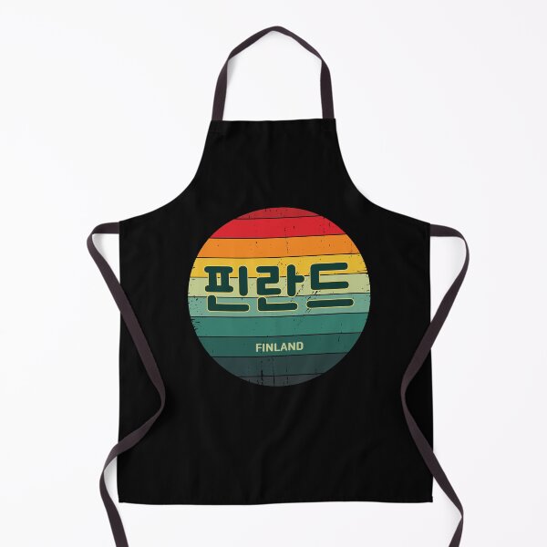 Item preview, Finland in Korean | Hangul | BTS | 핀란드 | Rainbow Sun | Vintage Retro designed and sold by KPopPopPop.