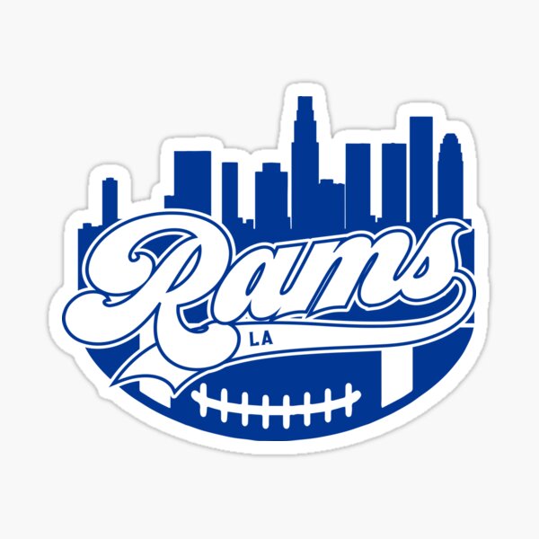 Los Angeles Rams Wordmark Logo Static Cling Sticker NEW!! Window or Ca –  Hub City Sports