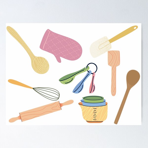 Measuring Spoons for Cooking and Baking Poster for Sale by murialbezanson