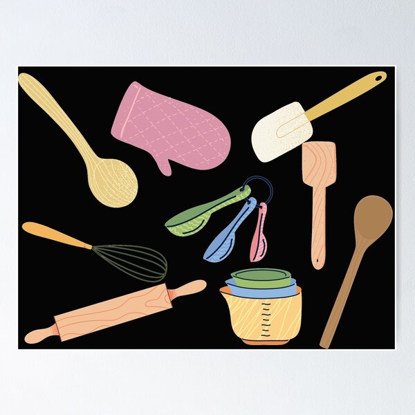 Measuring Spoons for Cooking and Baking Poster for Sale by murialbezanson