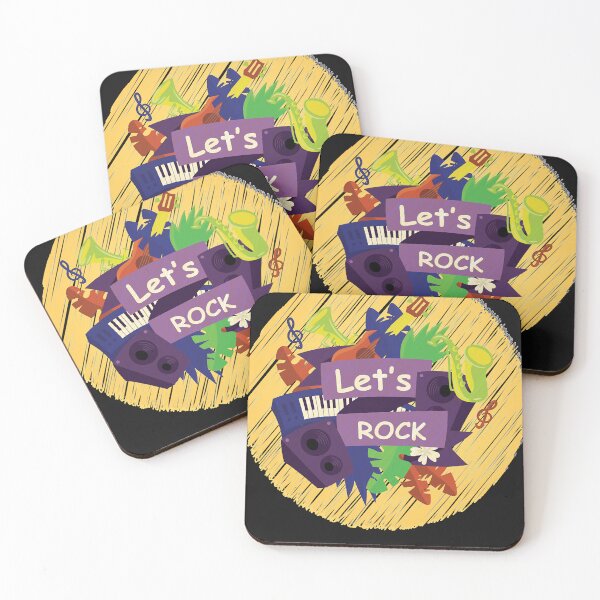 Item preview, Music Let's Rock Black designed and sold by AmyLomax.