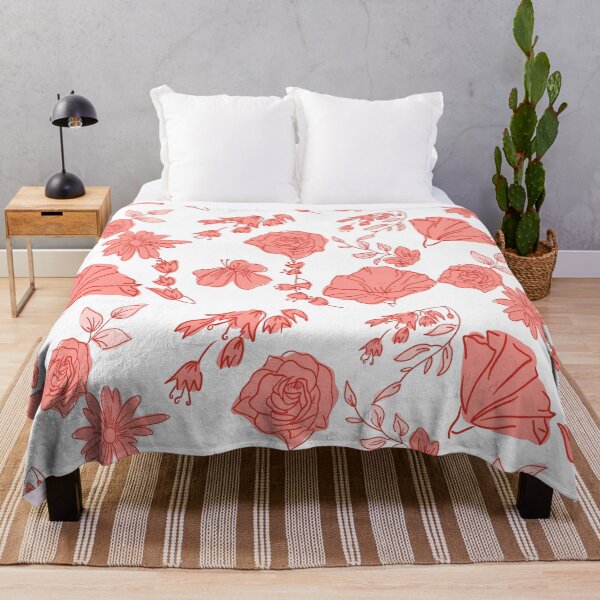 Item preview, Pink Roses And Lilies Floral designed and sold by Cora Gregory.