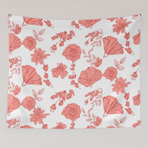 Item preview, Pink Roses And Lilies Floral designed and sold by Cora Gregory.